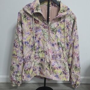 NWT Calia Hooded Women's Eden Print Windbreaker Jacket - Size Small